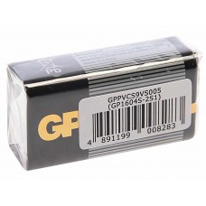 Батарейка KRONA 6F22 9V термопленка 1шт. Alkaline Supercell, GP-1604S, GP