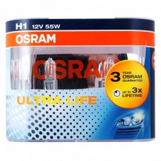 Лампа 12V H1 55W P14.5s бокс (2шт.) Ultra Life, 64150ULT-HCB, OSRAM