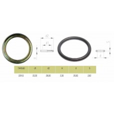 Кольцо упорное с фаской с резиновым кольцом (комплект М22), 2ANE2215LAOR, SIRIT