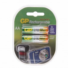 Батарейка AA HR6 1.2V аккумулятор Ni-MH 2700mAh блистер (2шт.), GP-270AAHC, GP