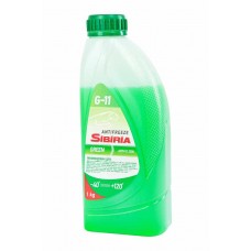 Антифриз зеленый -40C 1кг/0.9л, 800256, SIBIRIA