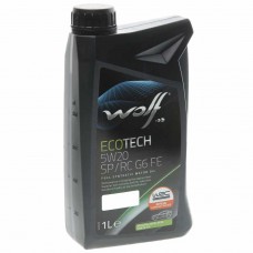 Масло моторное ECOTECH SP/RC G6 FE  5W20 синт.1л, 1047274, WOLF