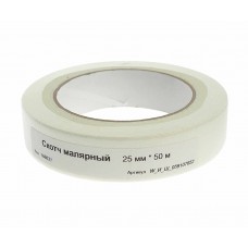 Скотч малярный 25ммх50м, W_И_Ш_059107652, TECHROLL