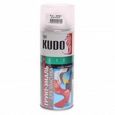Грунт-эмаль для пластика белый RAL 9003 аэрозоль 520мл, KU-6003, KUDO