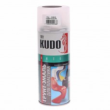 Грунт-эмаль для пластика черный RAL 9005 аэрозоль 520мл, KU-6002, KUDO