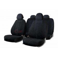 Авточехлы универсальные алькантара черные (11 предм.) Cruise, 10100, CARFASHION