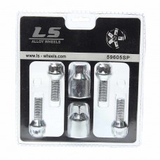 Болт колеса М12х1.25х29 секретки конус 2 ключа, 59605SP, LS WHEELS
