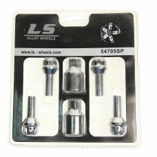 Болт колеса М12х1.5х27 секретки конус 2 ключа, 54705SP, LS WHEELS