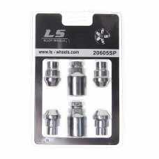 Гайка колеса М12х1.25х32 секретки конус закрытая 2 ключа, 20605SP, LS WHEELS