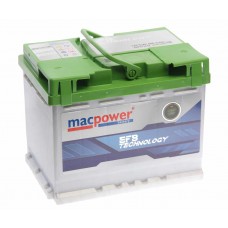 Аккумулятор EFB 63А/ч обратная полярность, 6СТ63(0) SMF572148, MACPOWER