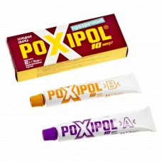 Клей эпоксидный двухкомпонентный прозрачный 70мл, ST02080, POXIPOL