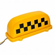 Знак TAXI магнитный с подсветкой 12V оранжевый, TX-201, MEGA ELECTRIC
