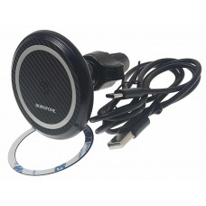 Держатель телефона с беспроводной зарядкой, BH45 black, BOROFONE