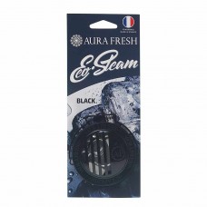 Ароматизатор на панель приборов древесное волокно (black) 40г Eco Steam, 23029, AURA FRESH