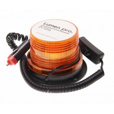 Маяк импульсный 12/24V (30 светодиодов) (2 режима) на магните желтый, MWL-TTX526LSB, LUMEN