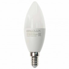 Лампа светодиодная E14 C35 11W (95W) 220V теплый, LED-C35-11W-E14-4K, ERGOLUX