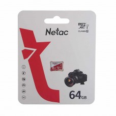 Карта памяти 64GB MicroSD class 10, NT02P500ECO-064G-S, NETAC