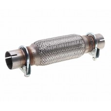 Гофра глушителя 45x200х300 с трубами трехслойная innerbraid c хомутами, VTL45200300 IB-2Х, МЗГС
