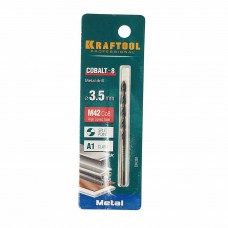 Сверло по металлу 3.5х70мм Cobalt, 29656-3.5, KRAFTOOL