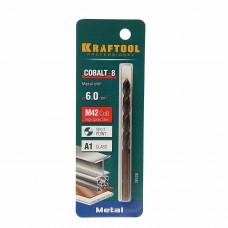Сверло по металлу 6.0х93мм Cobalt, 29656-6, KRAFTOOL