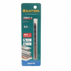Сверло по металлу 6.5х101мм Cobalt, 29656-6.5, KRAFTOOL