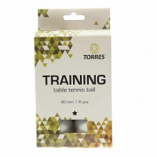 Шарик для настольного тенниса 6шт. Training 1, TT21016, TORRES Шарик для настольного тенниса 6шт. Training 1, TT21016, TORRES