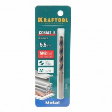 Сверло по металлу 5.5х93мм Cobalt, 29656-5.5, KRAFTOOL