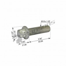 Болт SAF крепления диска тормозного (M18x1.5x65), 600.082, MANSONS