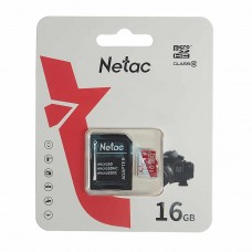 Карта памяти 16GB MicroSD class 10 + SD адаптер, NT02P500ECO-016G-R, NETAC