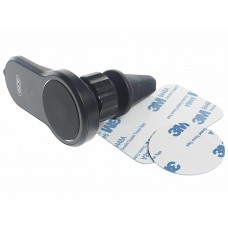 Держатель телефона на дефлектор магнитный черный, C62 black, XO