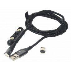 Кабель iPhone (5-)/micro USB/USB Type C 1.2м, OLM-041662, OLMIO
