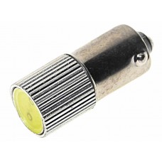 Лампа светодиодная 12V T4W BA9s 8 светодиодов белая, Avs-12T8-W\COB\3CHIP, АВТОСВЕТ