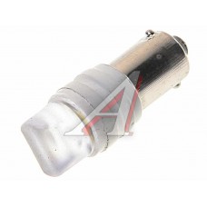 Лампа светодиодная 24V T4W BA9s 3 светодиода белая, Avs-24T8-W\3SMD\2835\3D\CERAMIC, АВТОСВЕТ