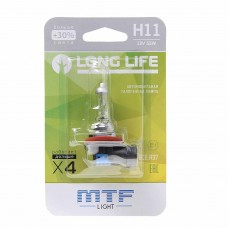 Лампа 12V H11 55W PGJ19-2 блистер (1шт.) Long Life, HLL1211B, MTF