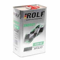 Масло моторное ENERGY API SL/CF 10W40 п/синт.4л, 322227, ROLF