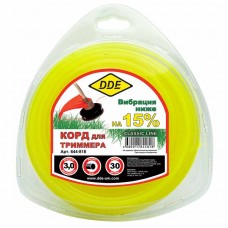 Леска для триммера 3.0мм 30м круг, 644-818, DDE