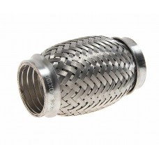 Гофра глушителя 40x100 в 3-ой оплетке interlock нержавеющая сталь, G40100, GARDE