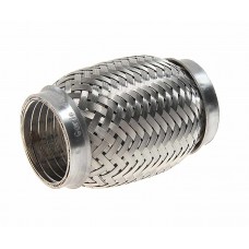 Гофра глушителя 45x100 в 3-ой оплетке interlock нержавеющая сталь, G45100, GARDE