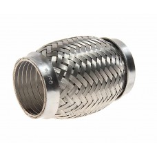 Гофра глушителя 50x100 в 3-ой оплетке interlock нержавеющая сталь, G50100, GARDE