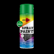Краска зеленая аэрозоль 450мл акриловая Spray Paint Green, SP-GR37, AIM-ONE