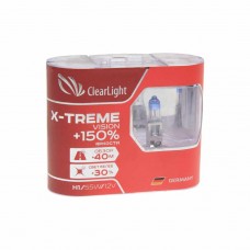 Лампа 12V H1 55W +150% бокс (2шт.) X-treme, MLH1XTV150, CLEARLIGHT