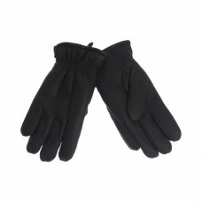 Перчатки экокожа утепленные черные, 10-05, GLOVES