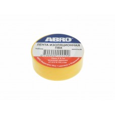 Изолента ПВХ желтая 18ммх9.1м, ET-912-18-10-YLW-RW, ABRO