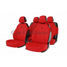 Авточехлы (майка) полиэстер красные (7 предм.) Bingo, 22004, CARFASHION