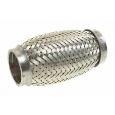 Гофра глушителя 40x120 в 3-ой оплетке interlock нержавеющая сталь, G40120, GARDE