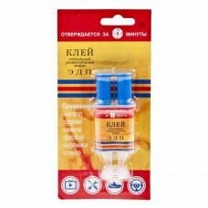 Клей эпоксидный двухкомпонентный прозрачный 6мл шприц ЭДП, ЭДП-6, АСТАТ НПК