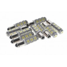Лампа светодиодная 12V T4W BA9s 6000K 13 SMD 5050 White, 090132W, MEGA ELECTRIC