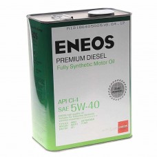 Масло дизельное Premium DIESEL CI-4 5W40 синт.4л, 8809478943077, ENEOS