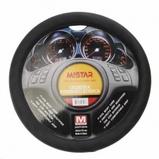 Оплетка руля (M) 37-39см черная, MIS-17STW26 BK (M), MISTAR