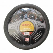 Оплетка руля (M) 37-39см серая, MIS-17STW40 GY (M), MISTAR
